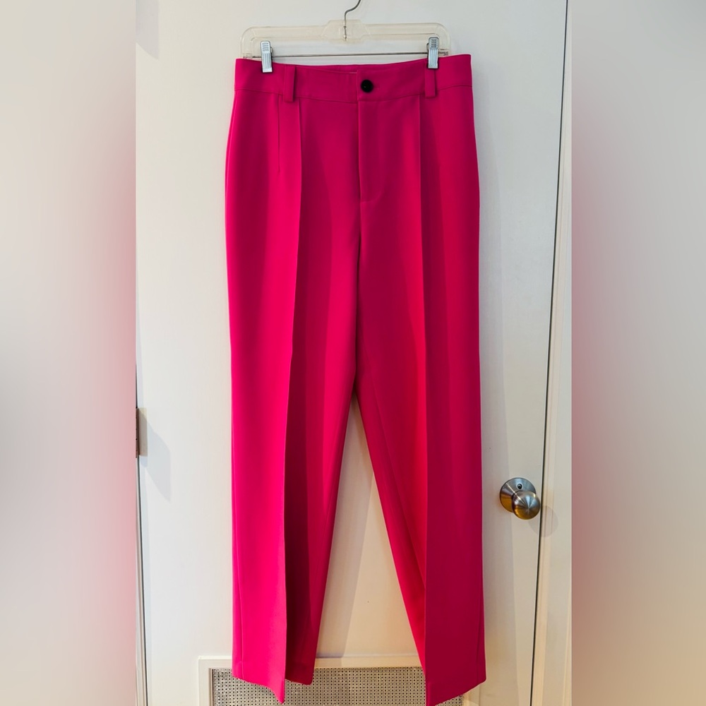 Zara Vibrant Pink Women's Trousers
